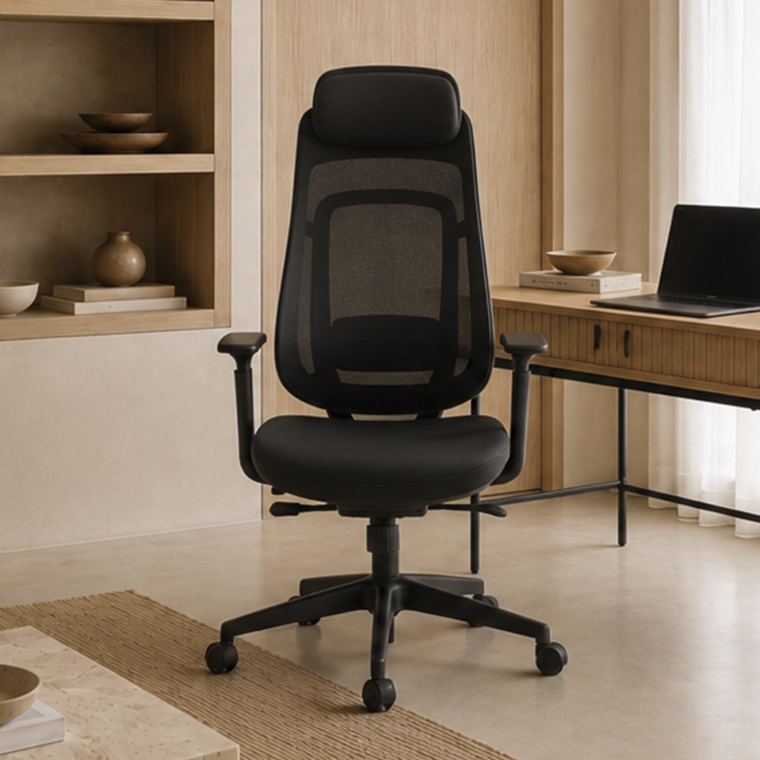 Silla oficina COLUMBUS negro - Image 2