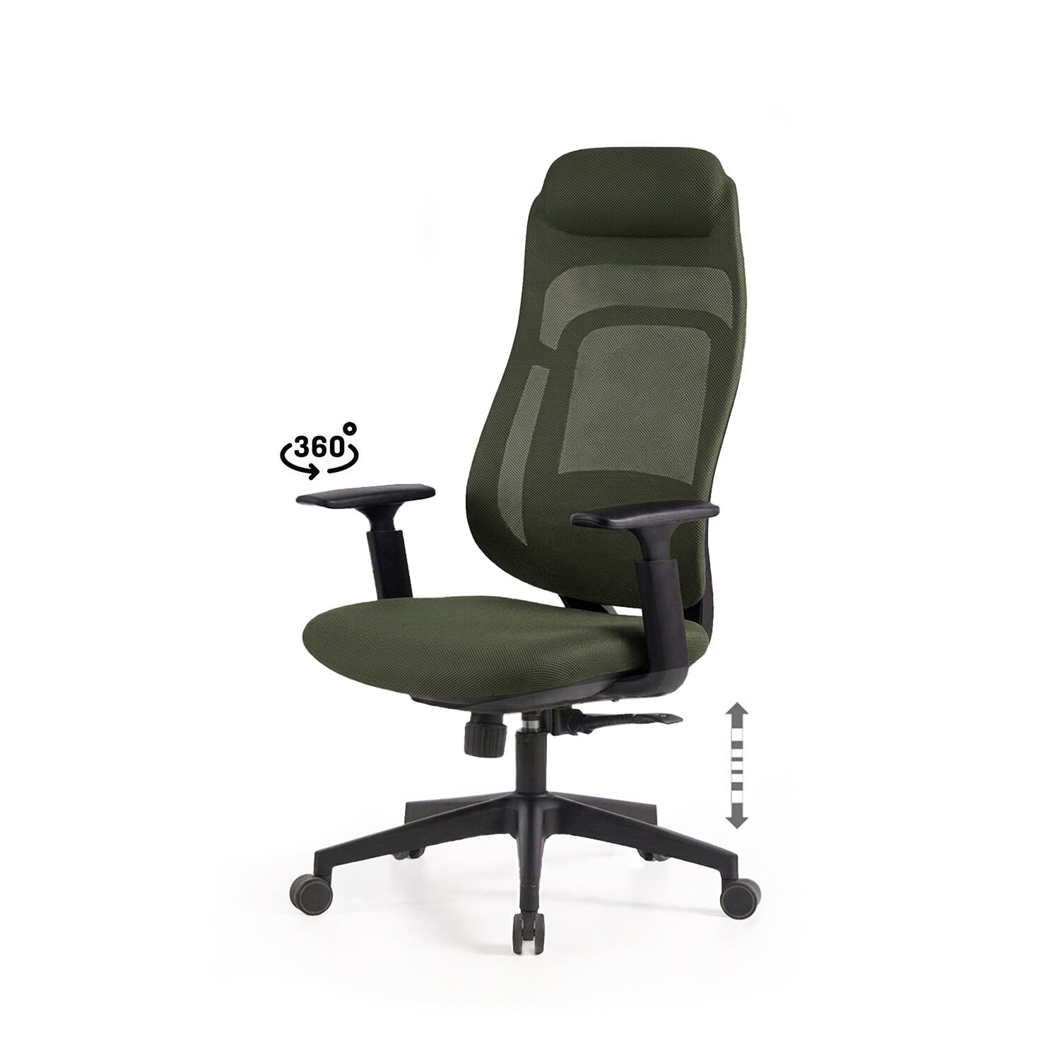 Silla oficina COLUMBUS verde
