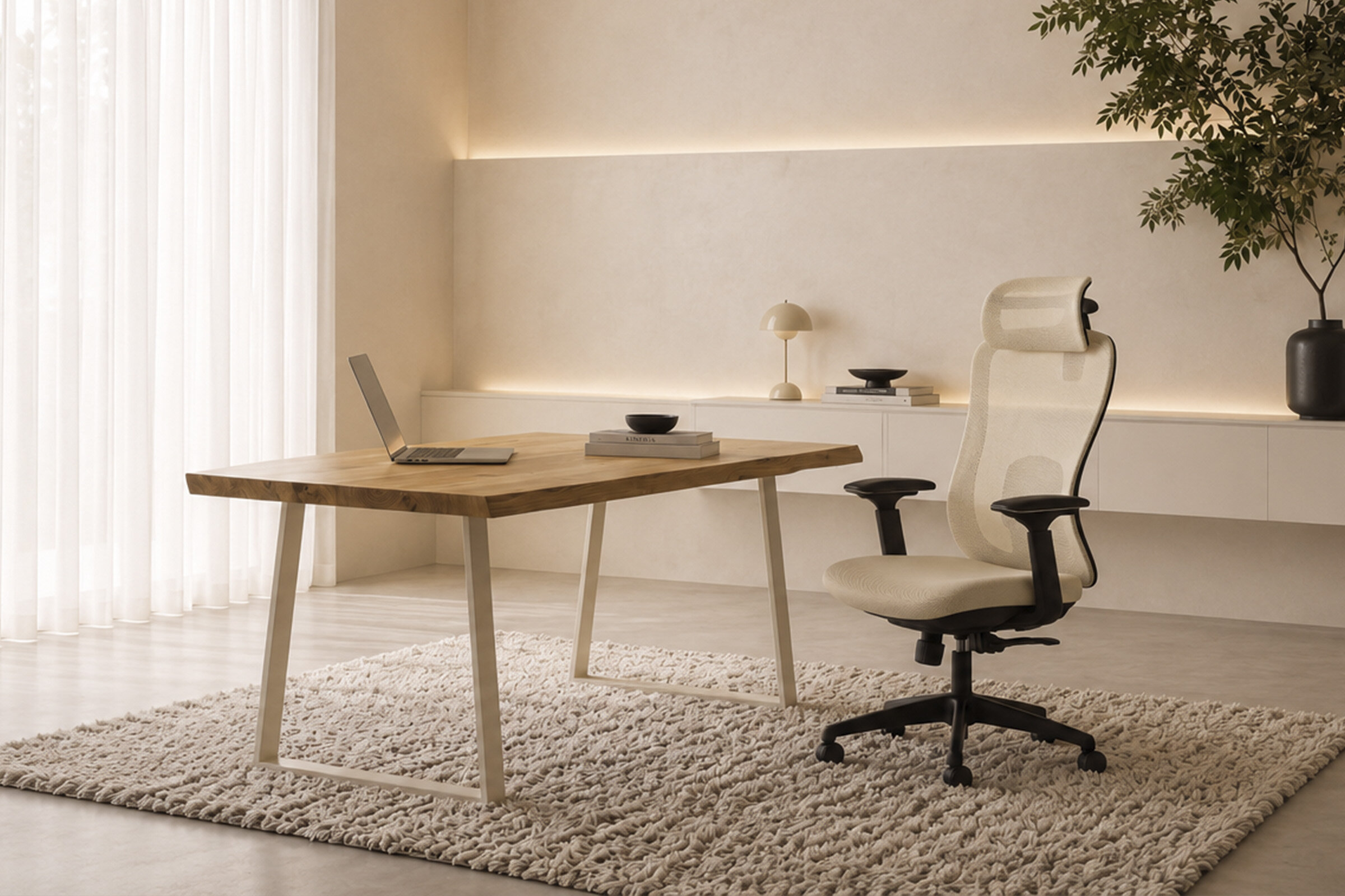Silla oficina PARDUE beige