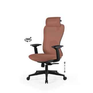 Silla oficina PARDUE terracota