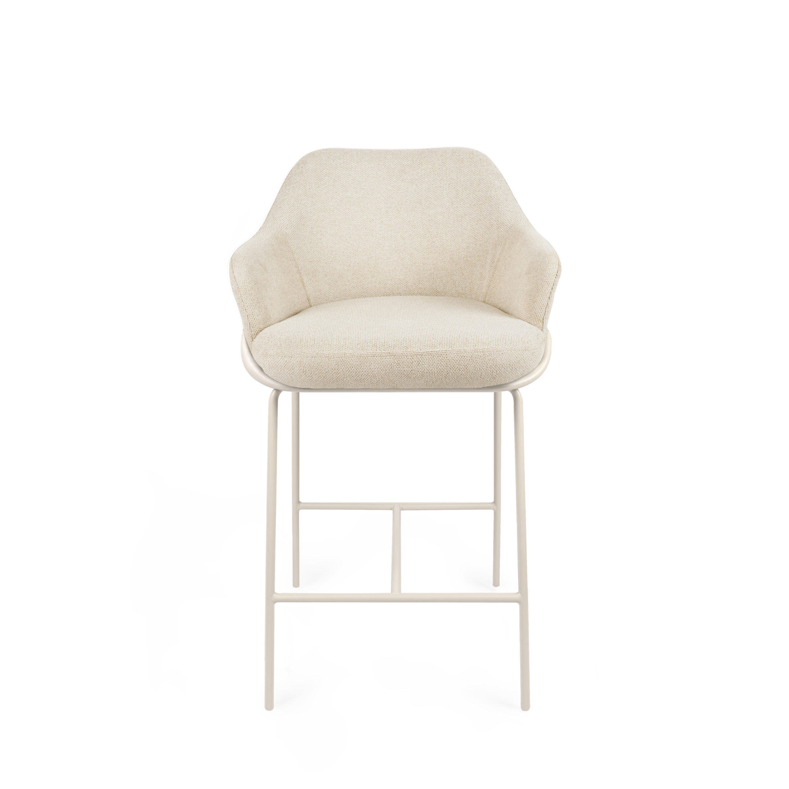 Taburete bajo THOMAS beige (pata beige) - Image 5