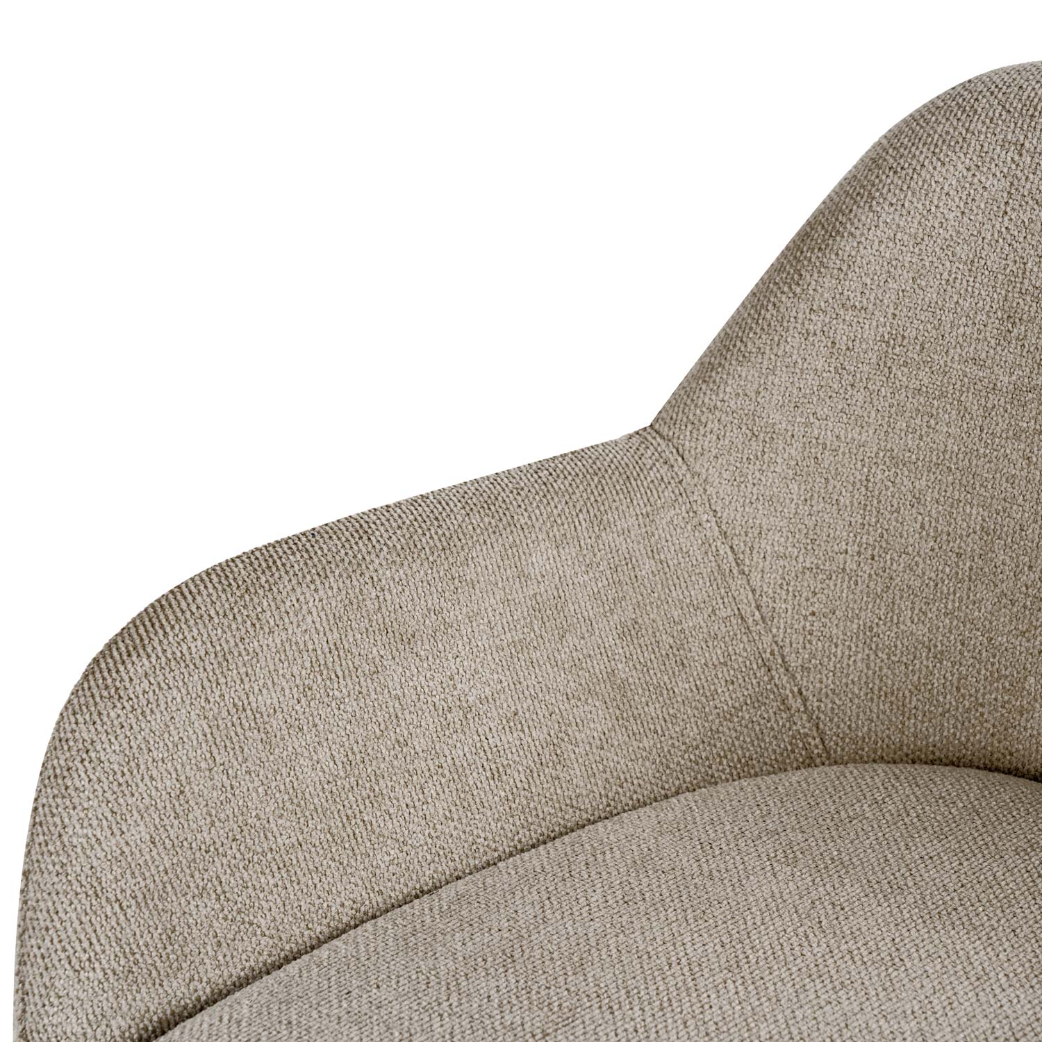 Taburete bajo JACOB taupe (pata negra) - Image 6
