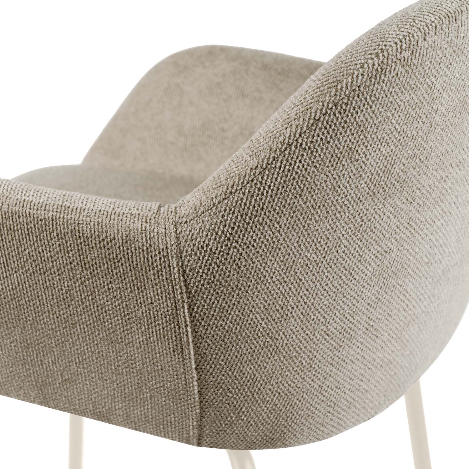 Taburete bajo JACOB taupe (pata beige) - Image 7