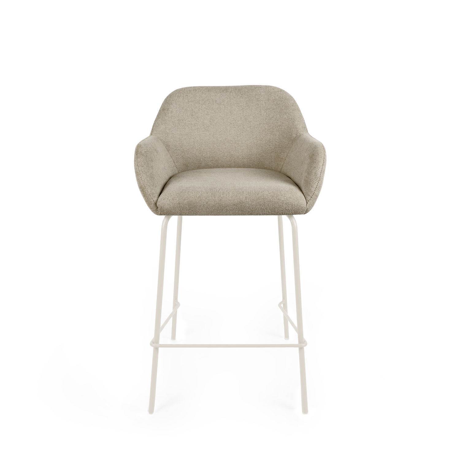 Taburete bajo JACOB taupe (pata beige) - Image 4