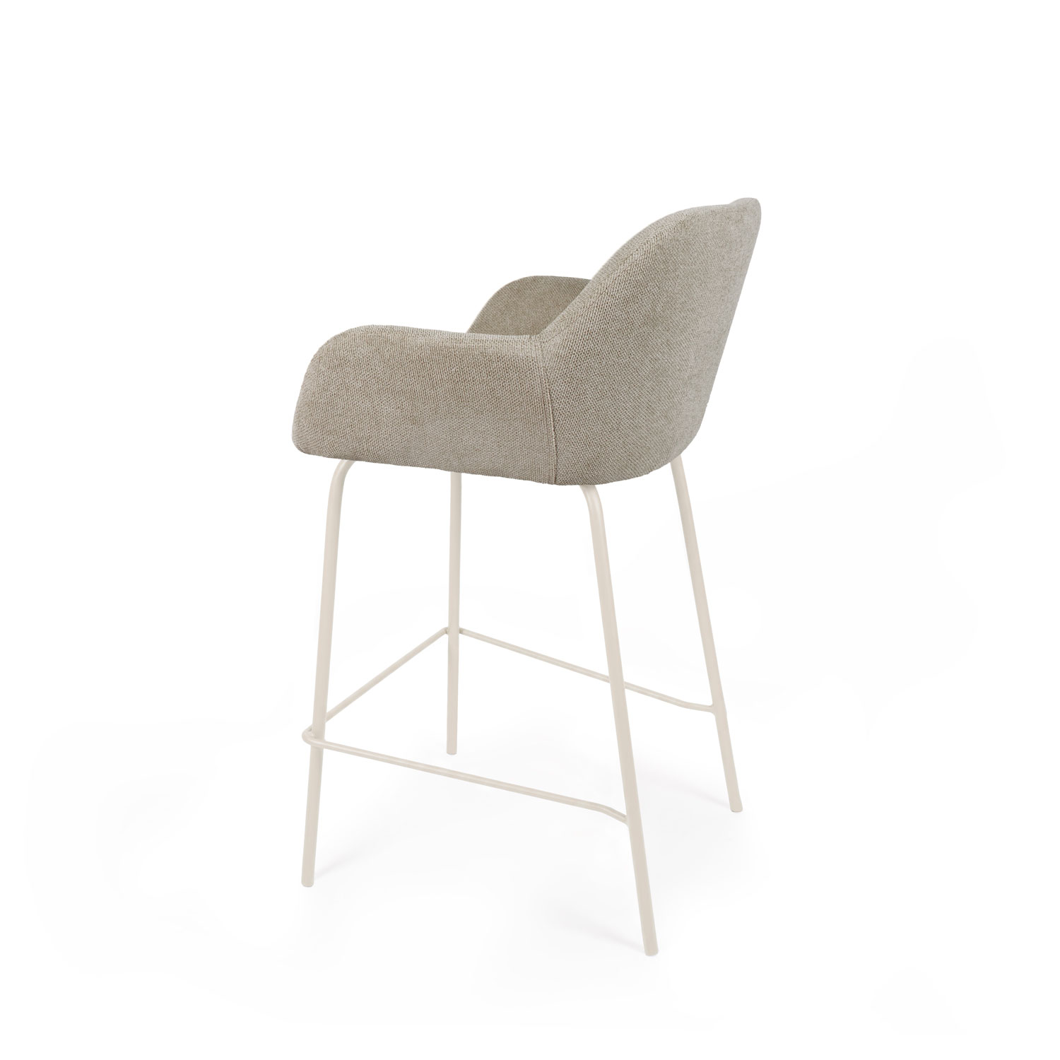 Taburete bajo JACOB taupe (pata beige) - Image 2
