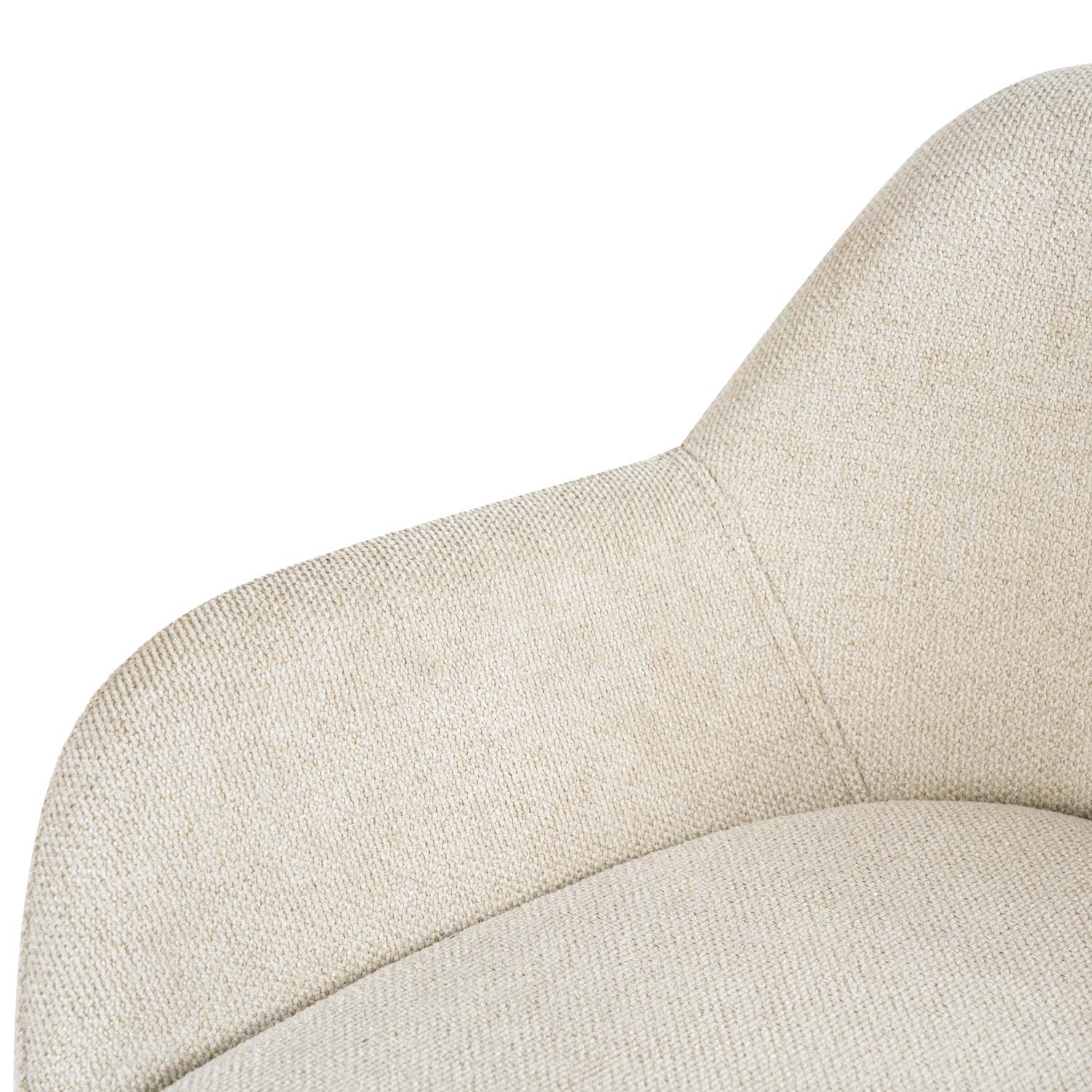 Taburete bajo JACOB beige (pata negra) - Image 6