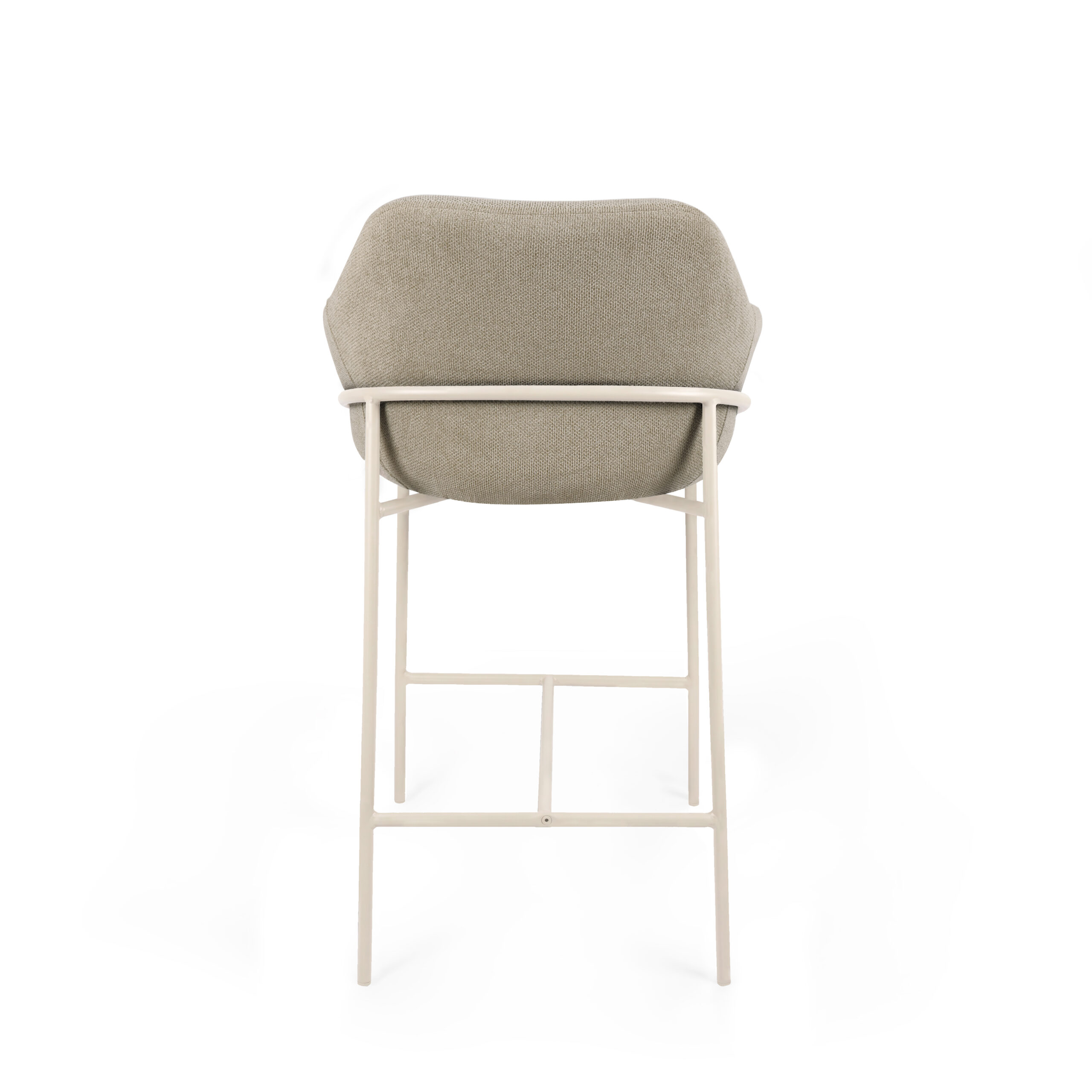 Taburete bajo THOMAS taupe (pata beige) - Image 5