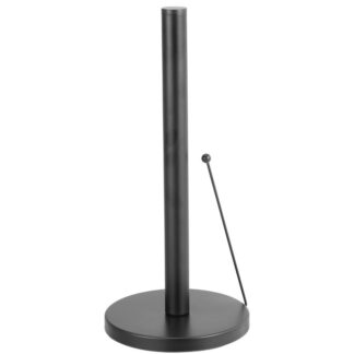 Soporte Rollo Cocina Acero Negro Ø15x33cm