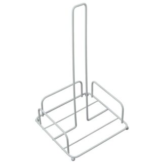 Soporte Rollo Cocina Metal Blanco 16x16x31cm