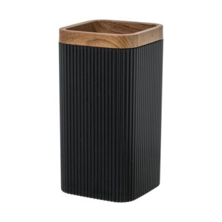 Vaso Baño Acrilico Negro 7x7x13cm