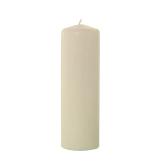 Vela Cera Marfil 25 Cm Ø8x25cm, Duración 125h. Aprox
