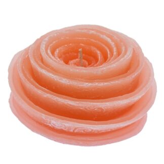 Vela Flor Espiral 7,5x12,5 Cm. Rosa