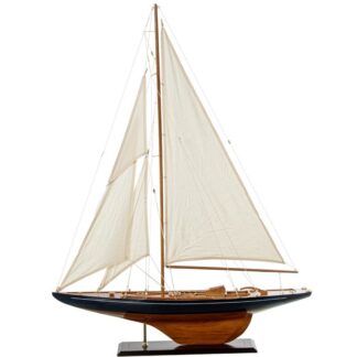 Velero Madera 90x120cm Casco Azul/madera 90x13x120cm