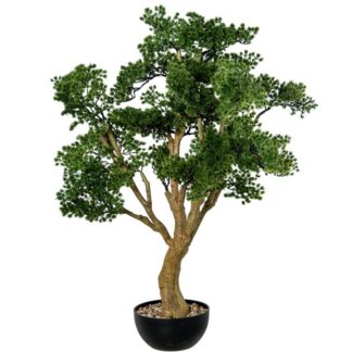 Bonsai Artificial Pino 112cm Pe+pvc 90x80x112cm Maceta:ø26x12cm