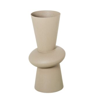 Jarrón Metal Topo Mate 20x20x42cm Boca:ø15cm