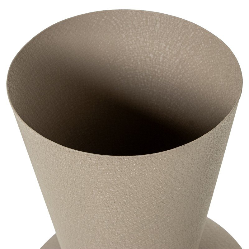 Jarrón Metal Topo Mate 20x20x42cm Boca:ø15cm - Image 2