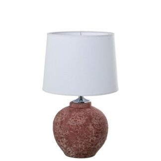Lámpara Sobremesa Cerámica Marrón +97760 1xe27 Max.40w No In Ø30x50cm Base:ø25x32cm