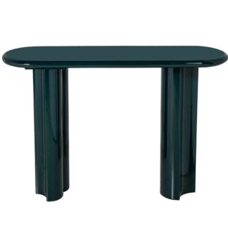 Mesa Entrada Madera Dm Verde Oscuro Lacado +91245 120x35x81cm Requiere Montaje